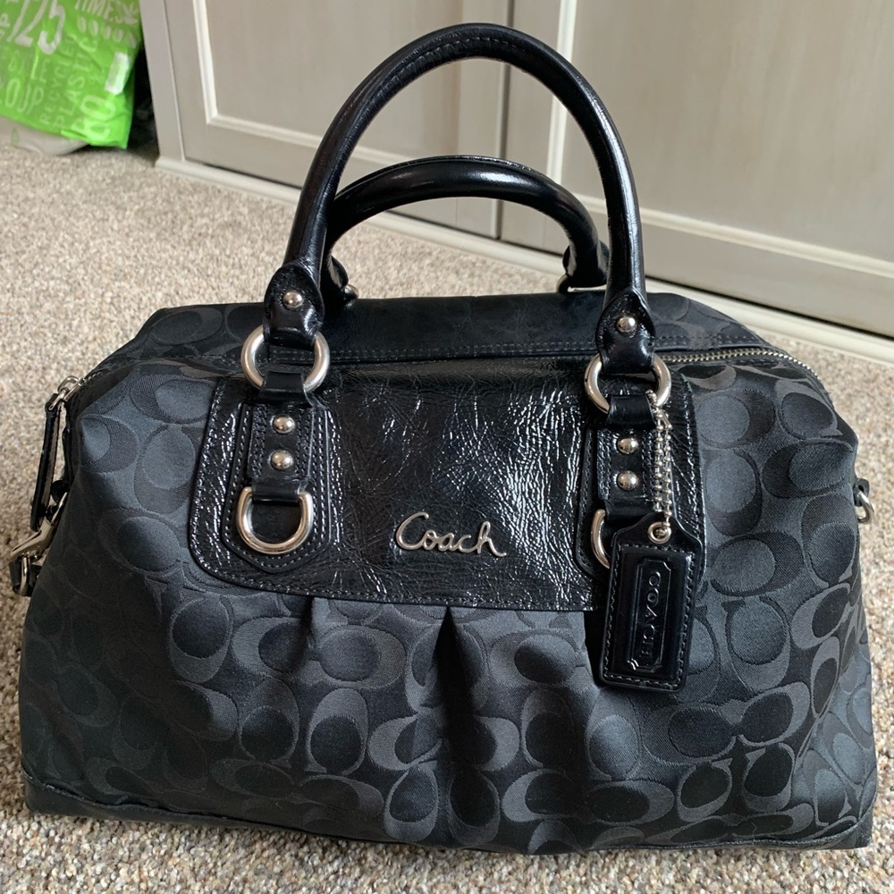 Coach Legacy Satchel with signature C print - Picture 2 of 6